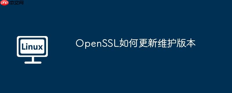 openssl如何更新维护版本