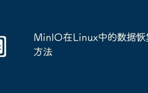MinIO在Linux中的数据恢复方法