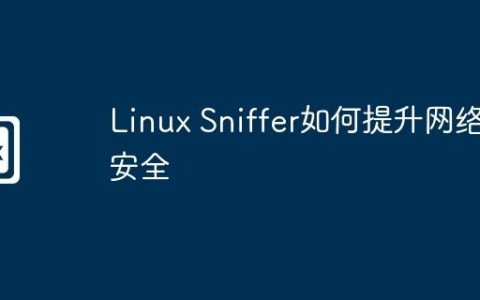 Linux Sniffer如何提升网络安全