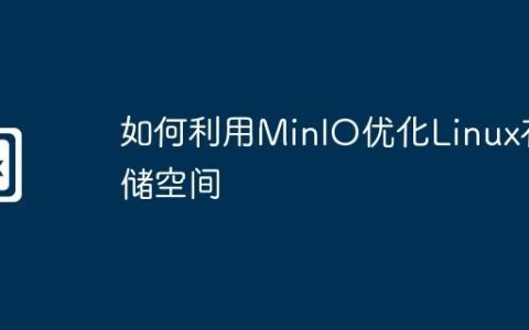 如何利用MinIO优化Linux存储空间