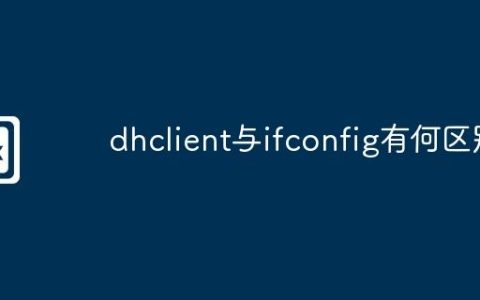dhclient与ifconfig有何区别