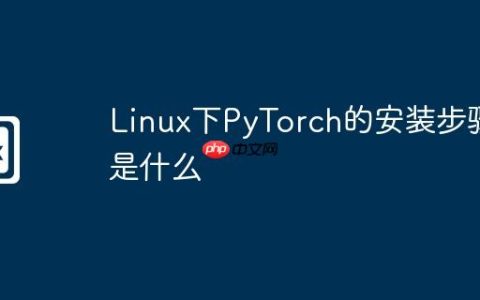 Linux下PyTorch的安装步骤是什么