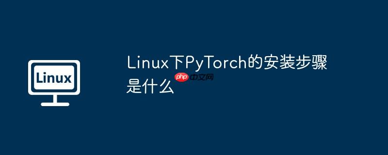 Linux下PyTorch的安装步骤是什么