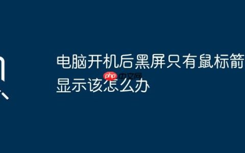 电脑开机后黑屏只有鼠标箭头显示该怎么办