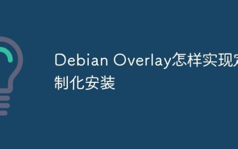 Debian Overlay怎样实现定制化安装