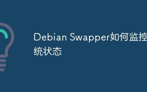 Debian Swapper如何监控系统状态