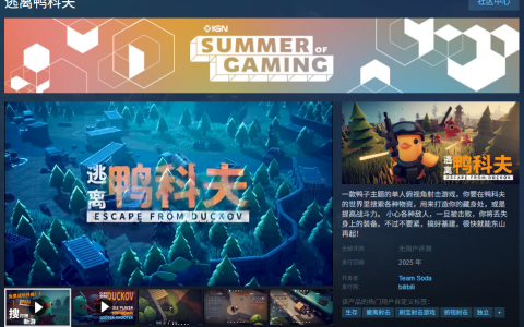 当鸭子遇上硬核战术 搜打撤新游《逃离鸭科夫》登陆Steam新品节！