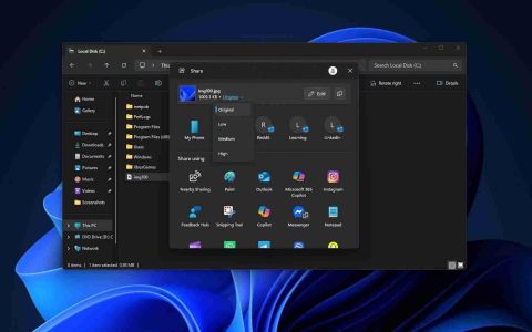 Win11 将整合压缩图像功能：不降分辨率，1MB 原图最低至 148KB