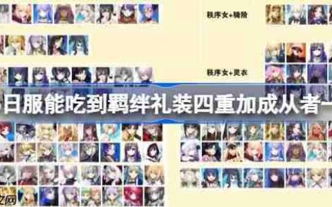 fgo日服能吃到羁绊礼装四重加成从者一览-fgo日服哪些从者能吃到给幸福的新娘四重加成
