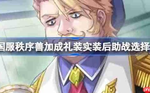 FGO国服秩序善加成礼装实装后助战选择介绍-秩序善加成礼装实装后助战怎么挂