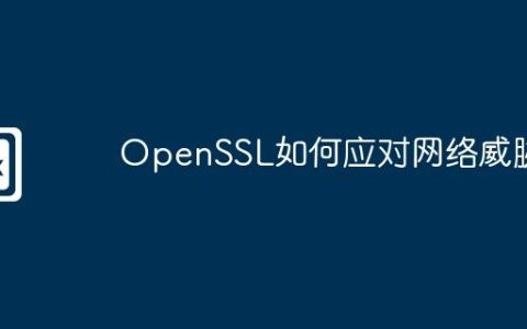 OpenSSL如何应对网络威胁