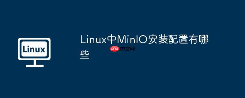 linux中minio安装配置有哪些