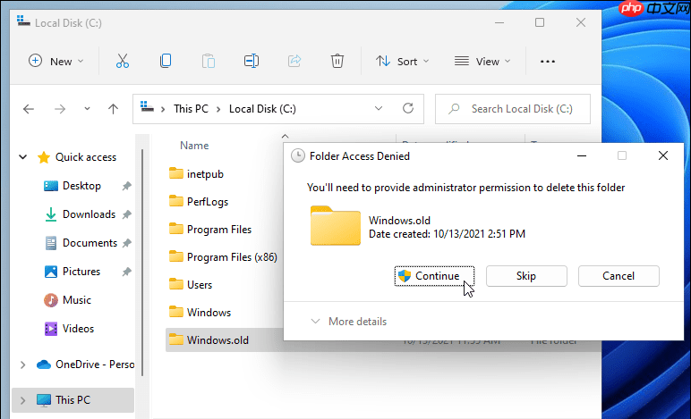 Win11可以删除Windows.old文件吗？删除Windows.old文件的具体方