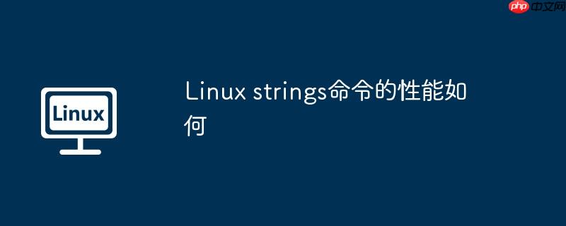 linux strings命令的性能如何