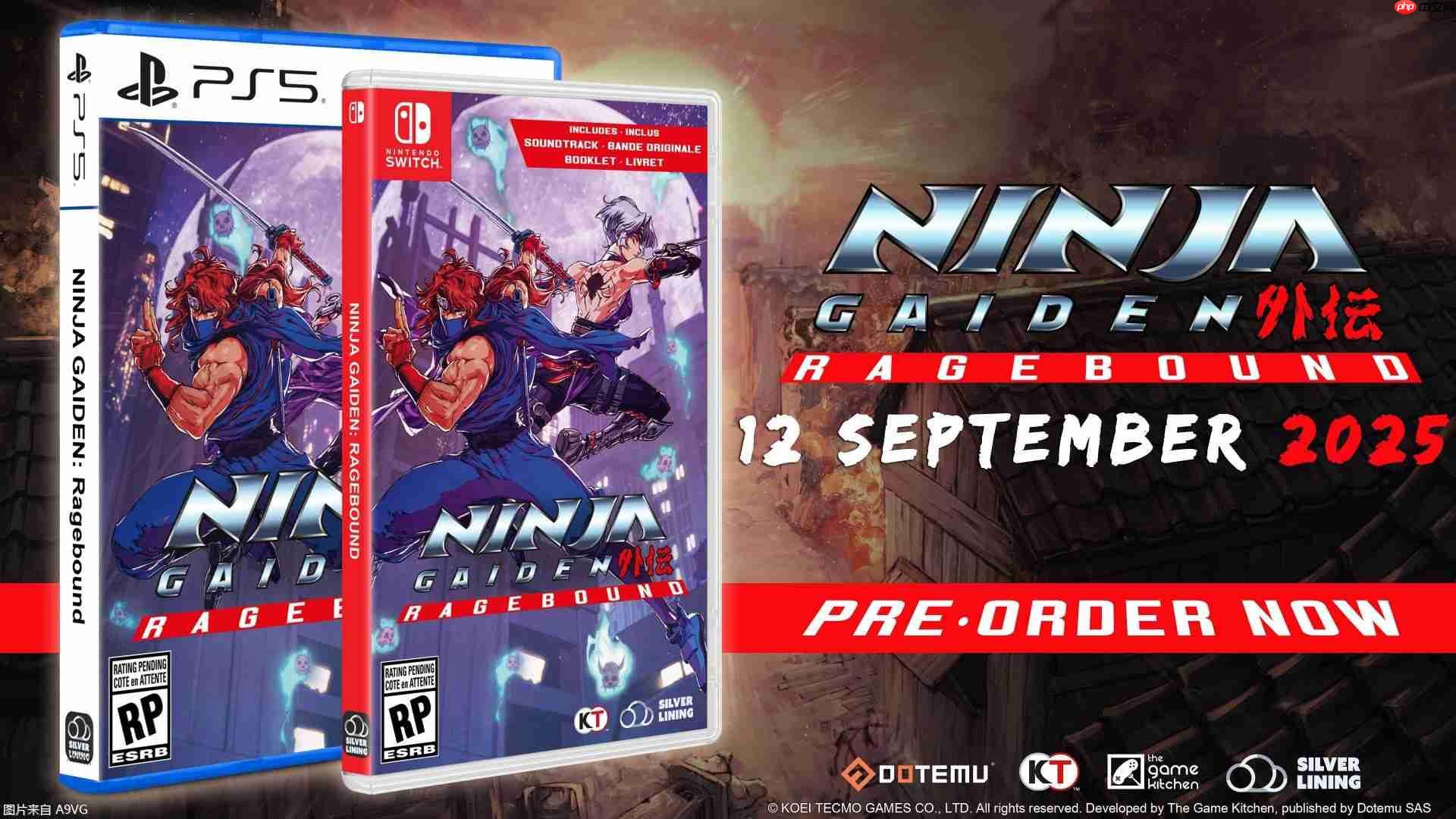 《忍者外传:怒之羁绊》PS5和NS实体版将在9月12日推出