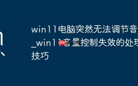 win11电脑突然无法调节音量_win11音量控制失效的处理技巧