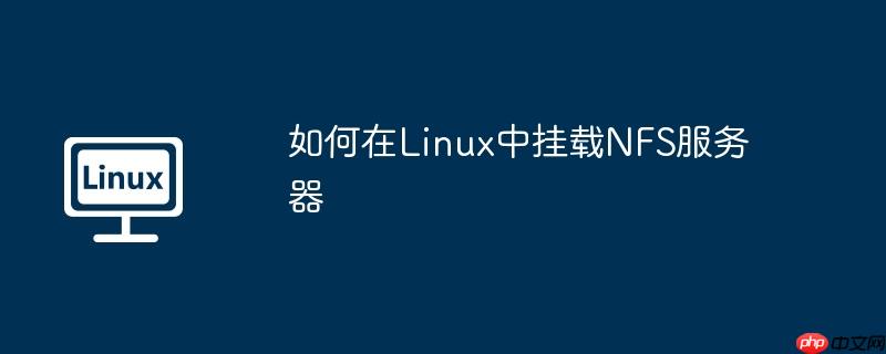 如何在linux中挂载nfs服务器