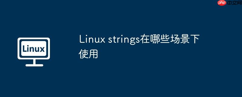 linux strings在哪些场景下使用