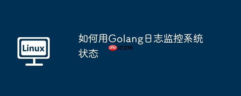 如何用golang日志监控系统状态