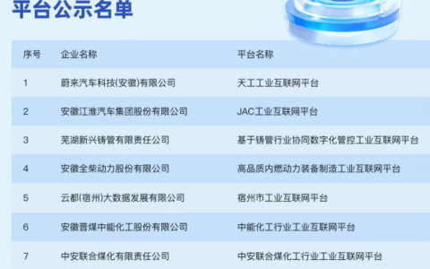 中用科技工业安全平台入选省重点平台