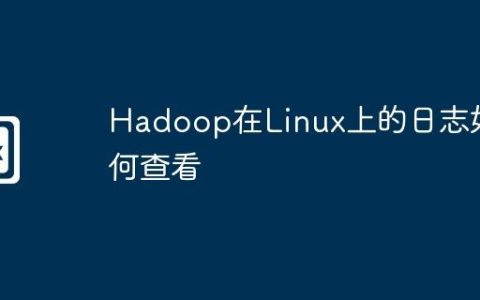 Hadoop在Linux上的日志如何查看
