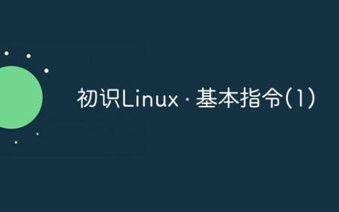 初识Linux · 基本指令(1)
