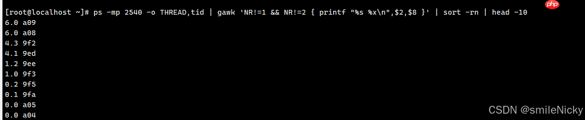 Linux服务器如何快速定时CPU占用高的线程