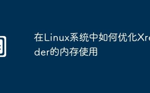 在Linux系统中如何优化Xrender的内存使用