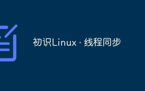 初识Linux · 线程同步