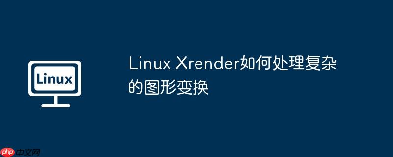 linux xrender如何处理复杂的图形变换