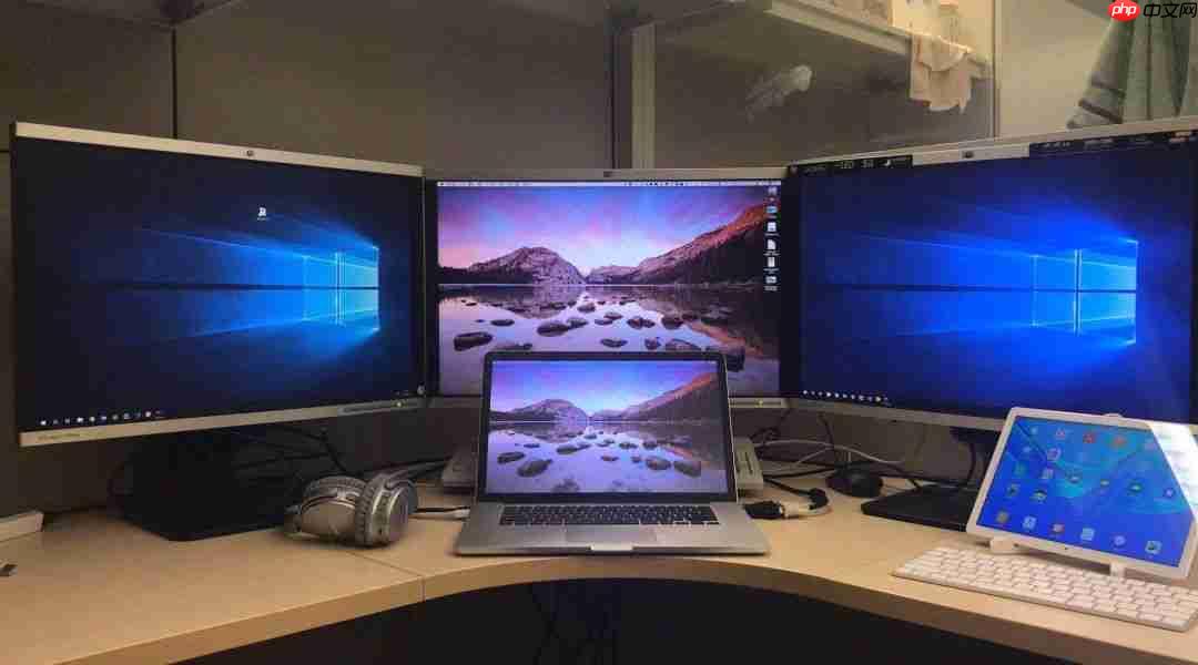 高效开发!借助 Mac + Windows 实现八屏办公!
