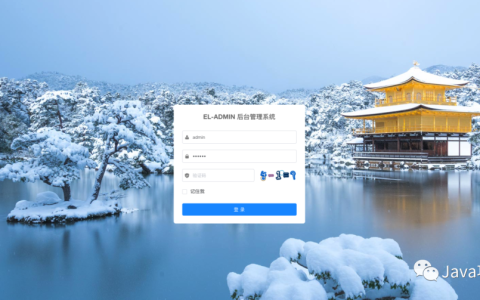 13K点赞都基于 Vue+Spring 前后端分离管理系统ELAdmin，大爱