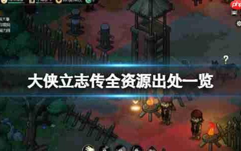 大侠立志传全资源出处一览
