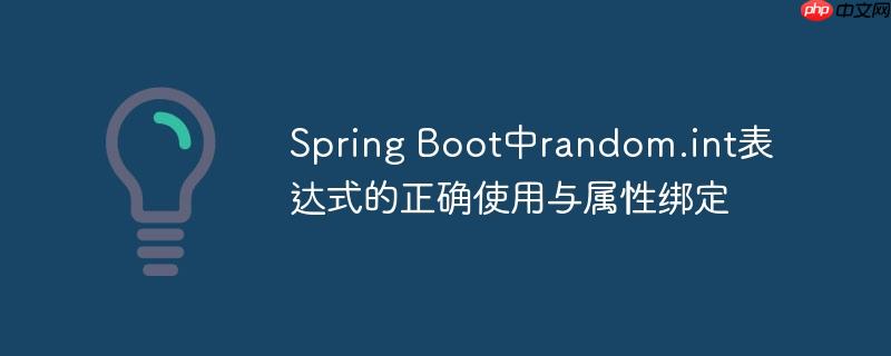 Spring Boot中random.int表达式的正确使用与属性绑定