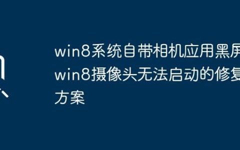 win8系统自带相机应用黑屏_win8摄像头无法启动的修复方案
