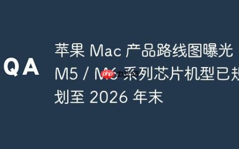 苹果 Mac 产品路线图曝光：M5 / M6 系列芯片机型已规划至 2026 年末