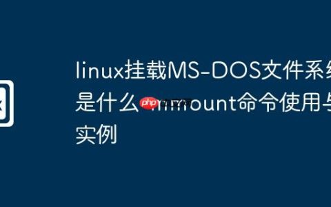 linux挂载MS-DOS文件系统是什么-mmount命令使用与实例