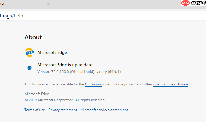 新版Edge Canary启用Dark主题 跟随Win10设置进行同步