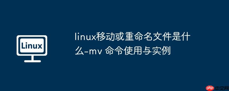 linux移动或重命名文件是什么-mv 命令使用与实例