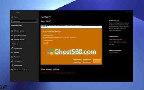 Win10 1903最新重置功能如何使用？