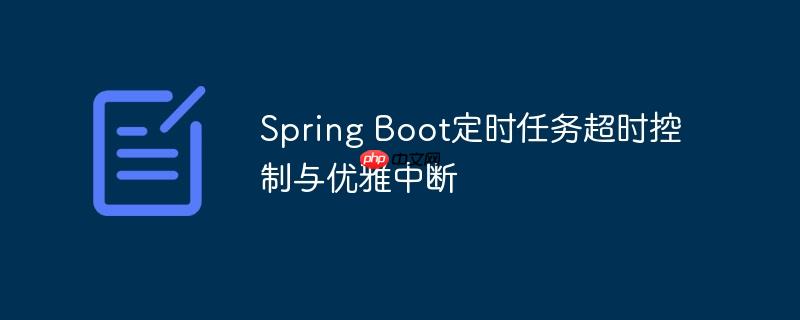 spring boot定时任务超时控制与优雅中断