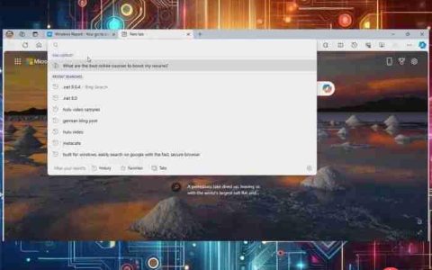 微软Edge 浏览器地址栏中整合 Copilot：暂时无法禁用