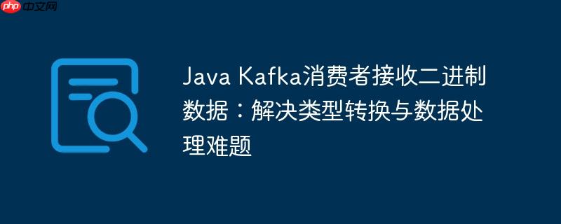 Java Kafka消费者接收二进制数据:解决类型转换与数据处理难题
