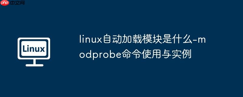 linux自动加载模块是什么-modprobe命令使用与实例
