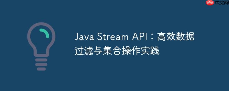 Java Stream API:高效数据过滤与集合操作实践