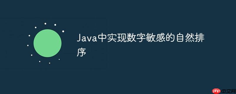 Java中实现数字敏感的自然排序