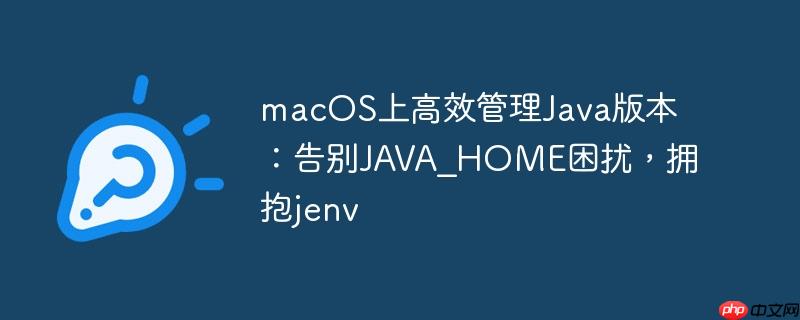 macos上高效管理java版本:告别java_home困扰,拥抱jenv