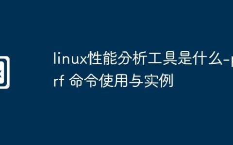 linux性能分析工具是什么-perf 命令使用与实例