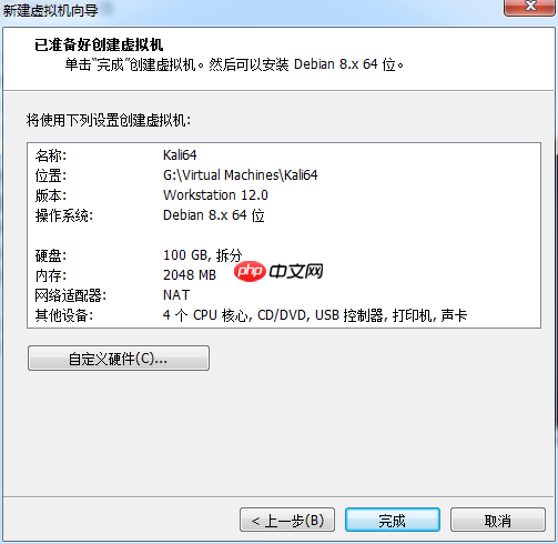 Kali安装教程(VMWare)