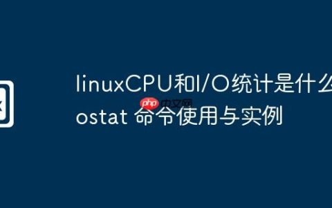 linuxCPU和I/O统计是什么-iostat 命令使用与实例